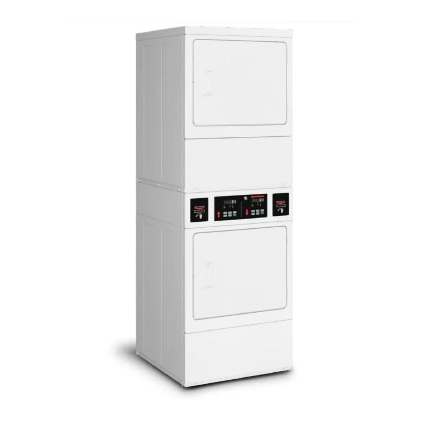 Speed Queen 27 Inch Commercial Stacked Dryer (Gas)(ADA Compliant) SSGNCFGS116TW01 (Prep for Coin)