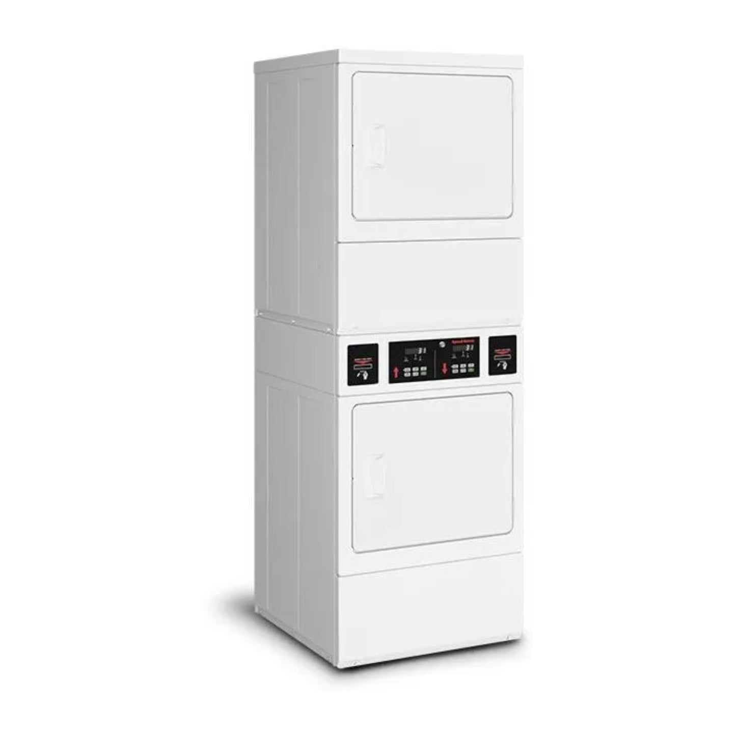 Speed Queen 27 Inch Commercial Stacked Dryer (Gas)(ADA Compliant) SSGNCAGS116TW01 (Prep for Coin)