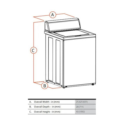 Speed Queen 26 Inch Commercial Top-Load Washer SWNNC2SP116TW01 (Prep for Coin)