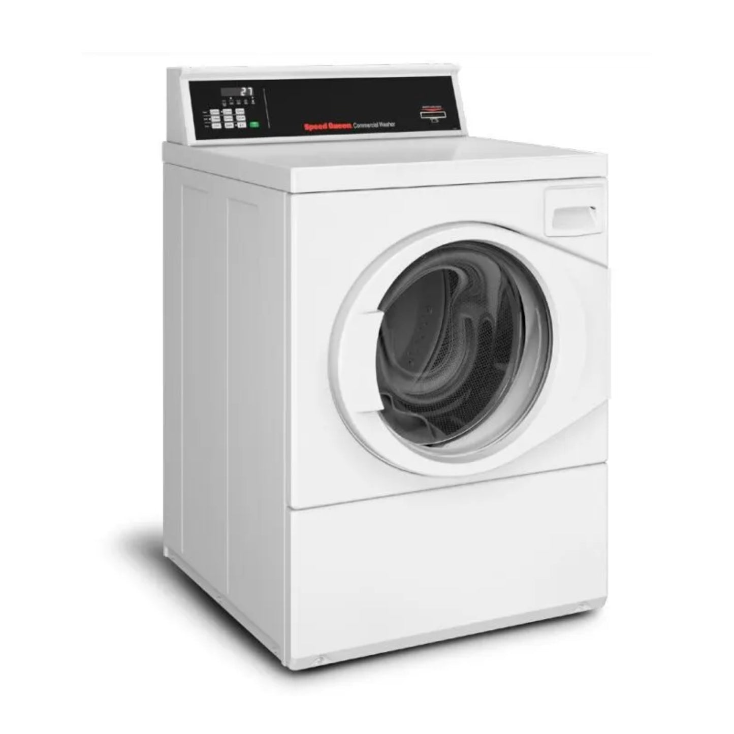 Speed Queen 27 Inch Commercial Front Load Washer (Rear Control) SFNNYRSP116TW01 (Prep for Card)